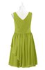 ColsBM Mariyah Green Oasis Plus Size Bridesmaid Dresses Romantic Sheath Tea Length Sleeveless Pick up V-neck