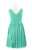 ColsBM Mariyah Seafoam Green Plus Size Bridesmaid Dresses Romantic Sheath Tea Length Sleeveless Pick up V-neck