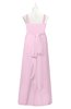 ColsBM Kynlee Baby Pink Plus Size Bridesmaid Dresses Zipper Jewel Sheath Sleeveless Elegant Floor Length
