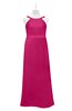 ColsBM Kynlee Beetroot Purple Plus Size Bridesmaid Dresses Zipper Jewel Sheath Sleeveless Elegant Floor Length