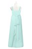ColsBM Kynlee Blue Glass Plus Size Bridesmaid Dresses Zipper Jewel Sheath Sleeveless Elegant Floor Length