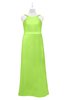 ColsBM Kynlee Bright Green Plus Size Bridesmaid Dresses Zipper Jewel Sheath Sleeveless Elegant Floor Length