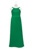 ColsBM Kynlee Green Plus Size Bridesmaid Dresses Zipper Jewel Sheath Sleeveless Elegant Floor Length