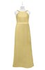 ColsBM Kynlee New Wheat Plus Size Bridesmaid Dresses Zipper Jewel Sheath Sleeveless Elegant Floor Length