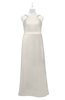 ColsBM Kynlee Off White Plus Size Bridesmaid Dresses Zipper Jewel Sheath Sleeveless Elegant Floor Length