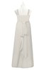 ColsBM Kynlee Off White Plus Size Bridesmaid Dresses Zipper Jewel Sheath Sleeveless Elegant Floor Length