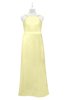 ColsBM Kynlee Wax Yellow Plus Size Bridesmaid Dresses Zipper Jewel Sheath Sleeveless Elegant Floor Length