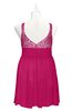 ColsBM Yareli Beetroot Purple Plus Size Bridesmaid Dresses Ruching Sleeveless A-line Zipper Glamorous Thick Straps