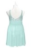 ColsBM Yareli Blue Glass Plus Size Bridesmaid Dresses Ruching Sleeveless A-line Zipper Glamorous Thick Straps