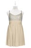 ColsBM Yareli Champagne Plus Size Bridesmaid Dresses Ruching Sleeveless A-line Zipper Glamorous Thick Straps