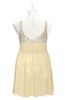 ColsBM Yareli Cornhusk Plus Size Bridesmaid Dresses Ruching Sleeveless A-line Zipper Glamorous Thick Straps