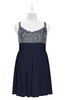 ColsBM Yareli Dark Sapphire Plus Size Bridesmaid Dresses Ruching Sleeveless A-line Zipper Glamorous Thick Straps