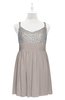 ColsBM Yareli Fawn Plus Size Bridesmaid Dresses Ruching Sleeveless A-line Zipper Glamorous Thick Straps