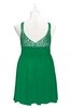 ColsBM Yareli Green Plus Size Bridesmaid Dresses Ruching Sleeveless A-line Zipper Glamorous Thick Straps