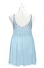 ColsBM Yareli Ice Blue Plus Size Bridesmaid Dresses Ruching Sleeveless A-line Zipper Glamorous Thick Straps