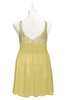ColsBM Yareli Misted Yellow Plus Size Bridesmaid Dresses Ruching Sleeveless A-line Zipper Glamorous Thick Straps