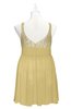 ColsBM Yareli New Wheat Plus Size Bridesmaid Dresses Ruching Sleeveless A-line Zipper Glamorous Thick Straps