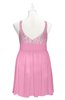 ColsBM Yareli Pink Plus Size Bridesmaid Dresses Ruching Sleeveless A-line Zipper Glamorous Thick Straps