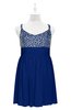ColsBM Yareli Sodalite Blue Plus Size Bridesmaid Dresses Ruching Sleeveless A-line Zipper Glamorous Thick Straps