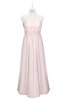 ColsBM Taya Angel Wing Plus Size Bridesmaid Dresses Sleeveless A-line Romantic Pleated Floor Length Zip up