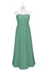 ColsBM Taya Beryl Green Plus Size Bridesmaid Dresses Sleeveless A-line Romantic Pleated Floor Length Zip up