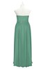 ColsBM Taya Beryl Green Plus Size Bridesmaid Dresses Sleeveless A-line Romantic Pleated Floor Length Zip up