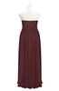 ColsBM Taya Burgundy Plus Size Bridesmaid Dresses Sleeveless A-line Romantic Pleated Floor Length Zip up