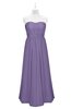 ColsBM Taya Chalk Violet Plus Size Bridesmaid Dresses Sleeveless A-line Romantic Pleated Floor Length Zip up