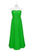 ColsBM Taya Classic Green Plus Size Bridesmaid Dresses Sleeveless A-line Romantic Pleated Floor Length Zip up