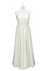 ColsBM Taya Cream Plus Size Bridesmaid Dresses Sleeveless A-line Romantic Pleated Floor Length Zip up