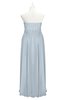 ColsBM Taya Illusion Blue Plus Size Bridesmaid Dresses Sleeveless A-line Romantic Pleated Floor Length Zip up