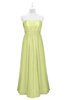 ColsBM Taya Lime Green Plus Size Bridesmaid Dresses Sleeveless A-line Romantic Pleated Floor Length Zip up