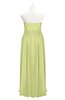 ColsBM Taya Lime Sherbet Plus Size Bridesmaid Dresses Sleeveless A-line Romantic Pleated Floor Length Zip up
