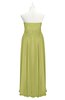 ColsBM Taya Linden Green Plus Size Bridesmaid Dresses Sleeveless A-line Romantic Pleated Floor Length Zip up