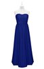 ColsBM Taya Nautical Blue Plus Size Bridesmaid Dresses Sleeveless A-line Romantic Pleated Floor Length Zip up