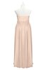 ColsBM Taya Peach Puree Plus Size Bridesmaid Dresses Sleeveless A-line Romantic Pleated Floor Length Zip up