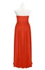 ColsBM Taya Persimmon Plus Size Bridesmaid Dresses Sleeveless A-line Romantic Pleated Floor Length Zip up
