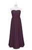 ColsBM Taya Plum Plus Size Bridesmaid Dresses Sleeveless A-line Romantic Pleated Floor Length Zip up