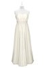 ColsBM Taya Whisper White Plus Size Bridesmaid Dresses Sleeveless A-line Romantic Pleated Floor Length Zip up