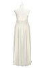 ColsBM Taya Whisper White Plus Size Bridesmaid Dresses Sleeveless A-line Romantic Pleated Floor Length Zip up
