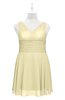 ColsBM Vienna Anise Flower Plus Size Bridesmaid Dresses V-neck Casual Knee Length Zip up Sleeveless Sequin