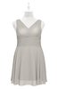 ColsBM Vienna Ashes Of Roses Plus Size Bridesmaid Dresses V-neck Casual Knee Length Zip up Sleeveless Sequin