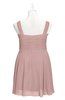 ColsBM Vienna Blush Pink Plus Size Bridesmaid Dresses V-neck Casual Knee Length Zip up Sleeveless Sequin