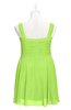 ColsBM Vienna Bright Green Plus Size Bridesmaid Dresses V-neck Casual Knee Length Zip up Sleeveless Sequin
