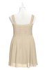 ColsBM Vienna Champagne Plus Size Bridesmaid Dresses V-neck Casual Knee Length Zip up Sleeveless Sequin