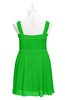 ColsBM Vienna Classic Green Plus Size Bridesmaid Dresses V-neck Casual Knee Length Zip up Sleeveless Sequin