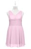 ColsBM Vienna Fairy Tale Plus Size Bridesmaid Dresses V-neck Casual Knee Length Zip up Sleeveless Sequin