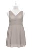 ColsBM Vienna Fawn Plus Size Bridesmaid Dresses V-neck Casual Knee Length Zip up Sleeveless Sequin