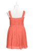 ColsBM Vienna Fusion Coral Plus Size Bridesmaid Dresses V-neck Casual Knee Length Zip up Sleeveless Sequin