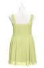 ColsBM Vienna Lime Green Plus Size Bridesmaid Dresses V-neck Casual Knee Length Zip up Sleeveless Sequin